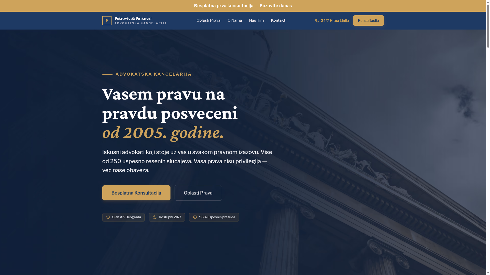 Izrada sajta i SEO optimizacija za advokate — autoritet — M·LAB blog Beograd